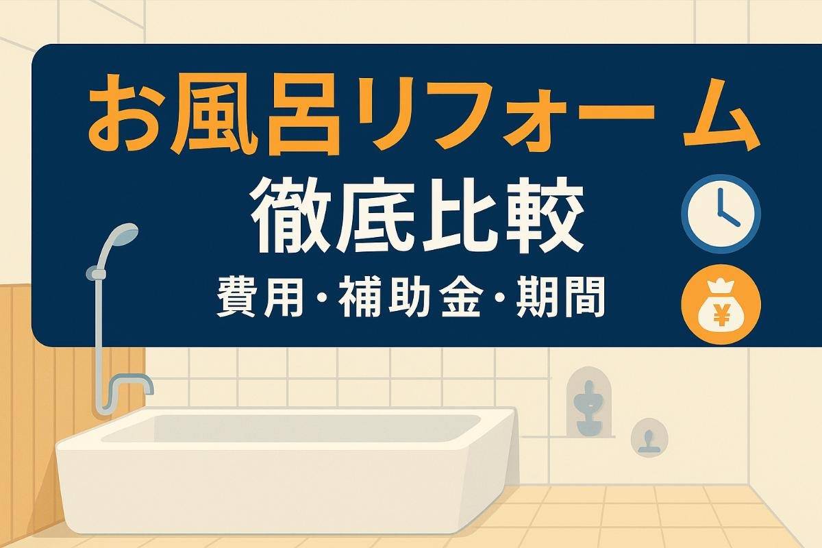 お風呂リフォームの費用相場と施工事例を徹底比較！補助金・期間・人気メーカーの選び方まで解説