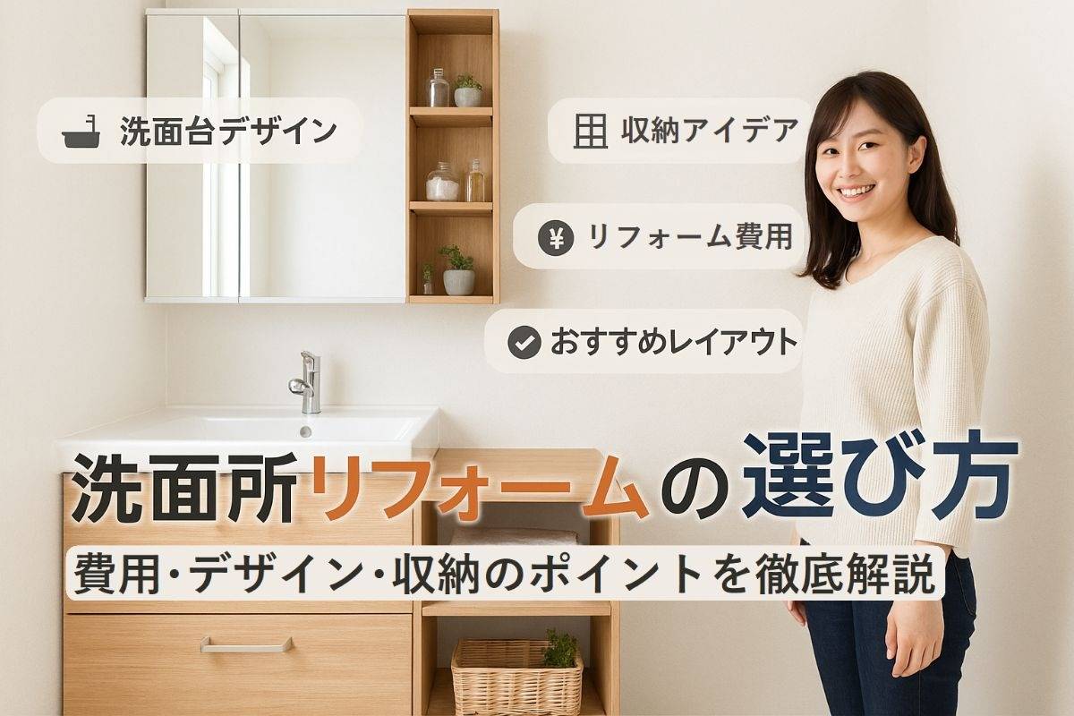 洗面所リフォームの費用と失敗しない選び方・デザイン・収納を徹底解説