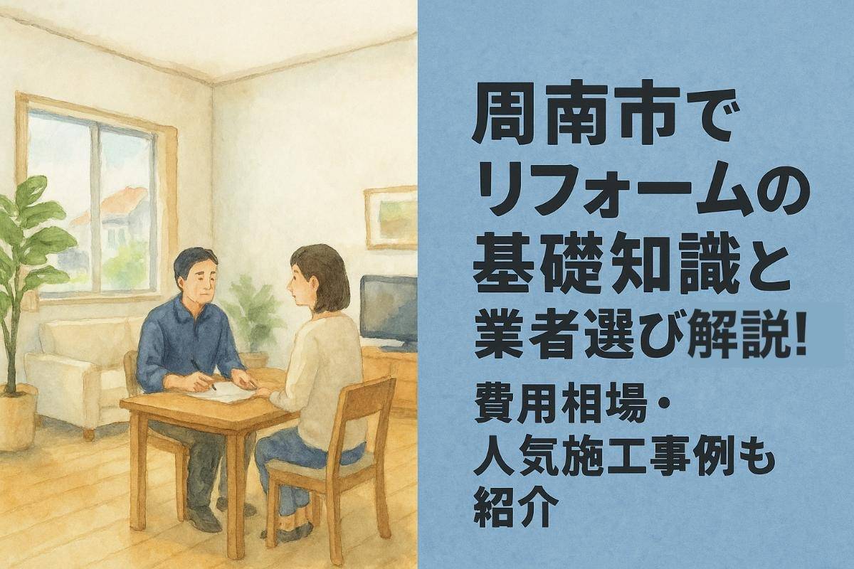 周南市でリフォームの基礎知識と業者選び解説！費用相場・人気施工事例も紹介