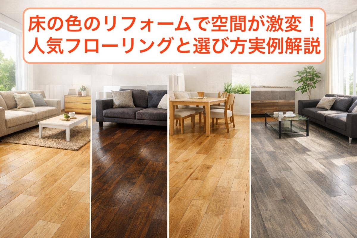 床の色のリフォームで空間が激変！人気フローリングと選び方実例解説