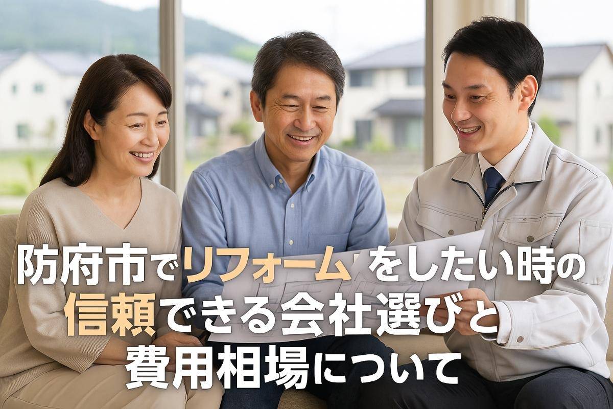 防府市でリフォームをしたい時の信頼できる会社選びと費用相場について