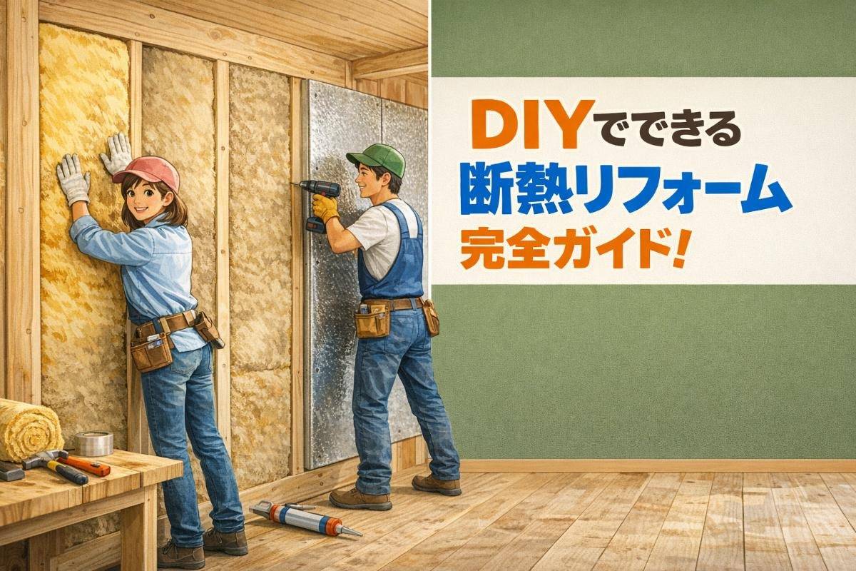 DIYでできる断熱リフォーム完全ガイド！費用・材料・部位別施工法まで解説