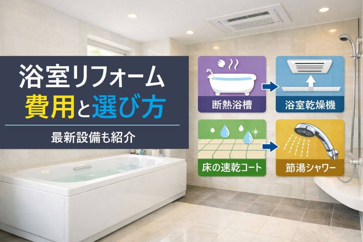 浴室リフォームの費用相場と失敗しない選び方・最新設備を徹底解説