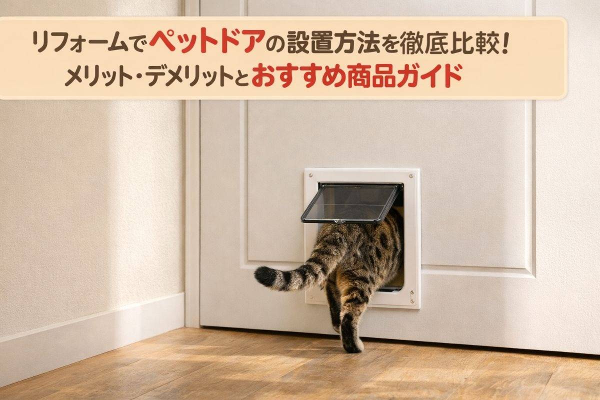 リフォームでペットドアの設置方法を徹底比較｜メリット・デメリットとおすすめ商品ガイド