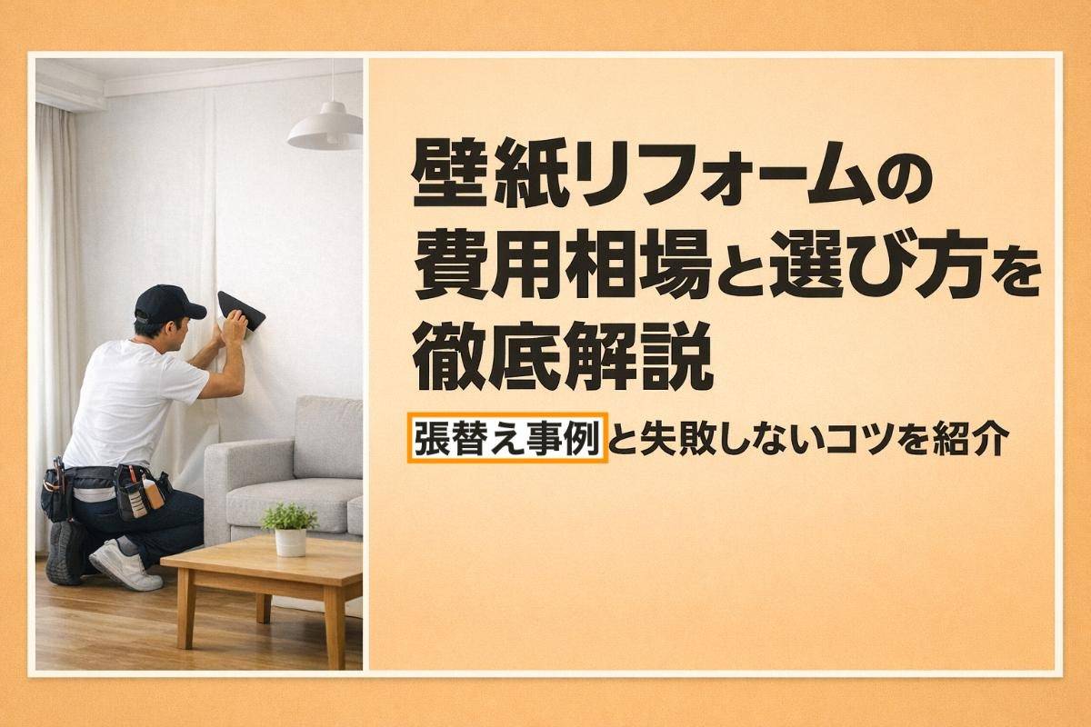 壁紙リフォームの費用相場と選び方を徹底解説｜張替え事例と失敗しないコツ
