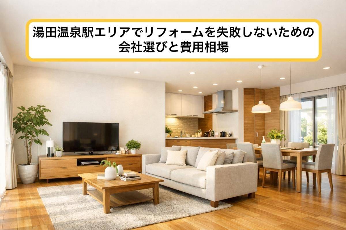 湯田温泉駅エリアでリフォームを失敗しないための会社選びと費用相場